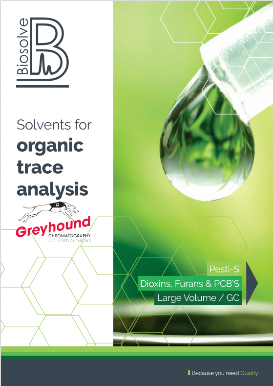 Biosolve Organic Trace Analysis Cover